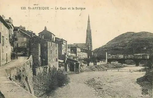 cpa France Postcard St Affrique La Caze et la Sorgue