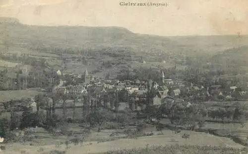 cpa France Postcard Clairvaux (Aveyron) vue panoramique
