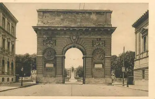 cpa La Douce France Postcard Montpellier L'Arc de Triomphe