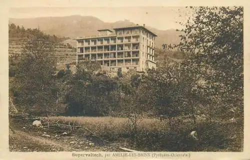 France cpa Postcard Amelie-les-Bains Supervaltech