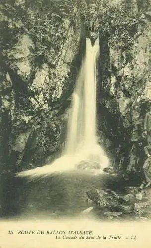 France cpa Postcard Route du Ballon d'Alsace La Cascade du Saut de la Truit