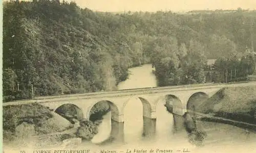 France cpa Postcard L'Orne pittoresque Mutrecy Le Viaduc de Pouquay