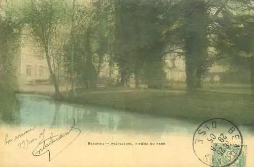 France Postcard Beauvais riviere du parc