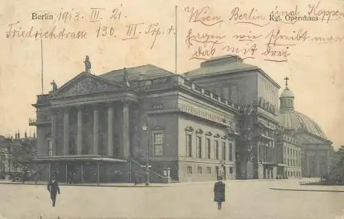 Postcard Germany Berlin 1913 Friedrichstrasse