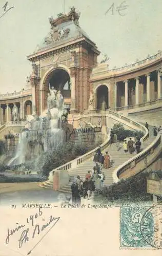 France Postcard Marseille Palais de Longchamp