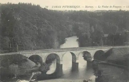 France cpa Postcard L'Orne pittoresque Mutrecy Le Viaduc de Pouquay