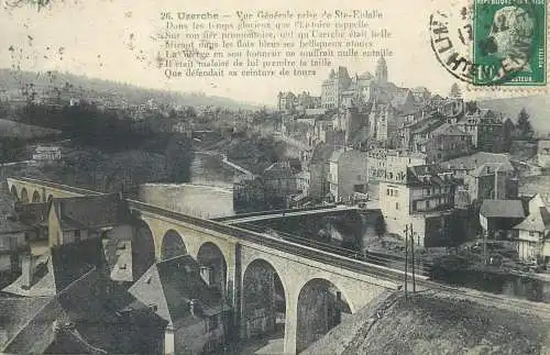 France Postcard Uzerche vue generale