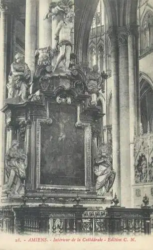 France cpa Postcard Amiens interieur de la Cathedrale