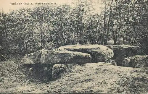 France cpa Postcard Foret Carnelle Pierre Turquoise