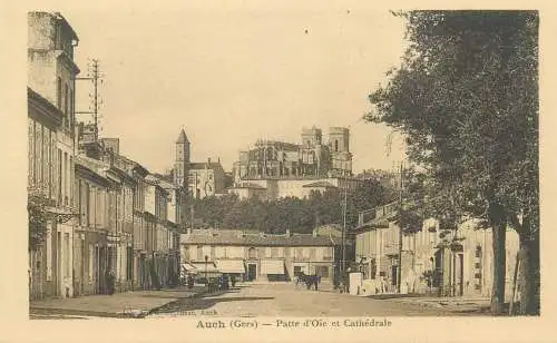 France cpa Postcard Auch Patte d'Oie et la Cathedrale