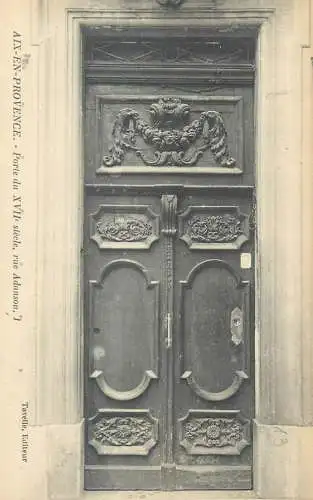 France cpa Postcard Porte du XVIIeme siecle rue Adanson