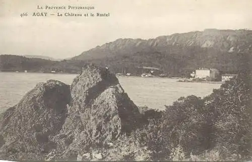 France cpa Postcard Provence pittoresque Agay Le Chateau et le Rastel
