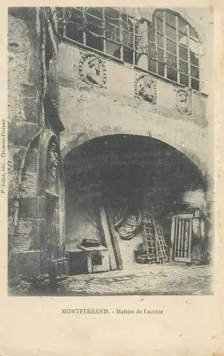 France cpa Post card Montferrand Maison de la Lucrecie