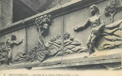 France cpa Post card Montferrand Maison d'Adam et Eve