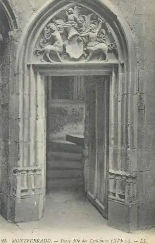 France cpa Postcard Montferradd Porte dite des Centaures detail