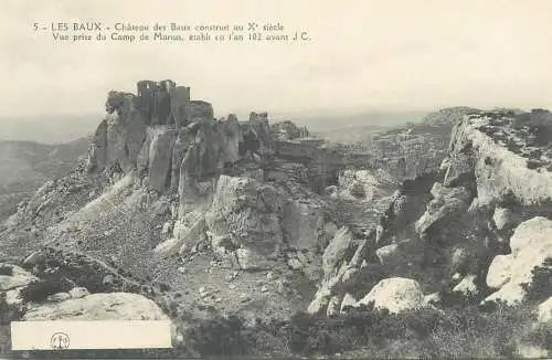 France cpa Postcard ruines du Chateau de Baux