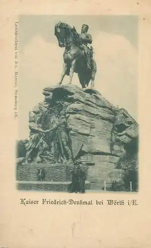 Austria Postcard Kaiser Friedrich-Denkmal bei Worth