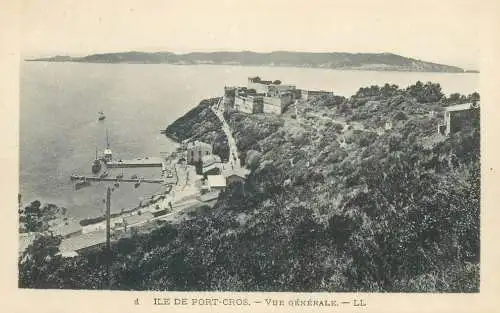 France cpa Postcard Ile de Port Cros vue generale