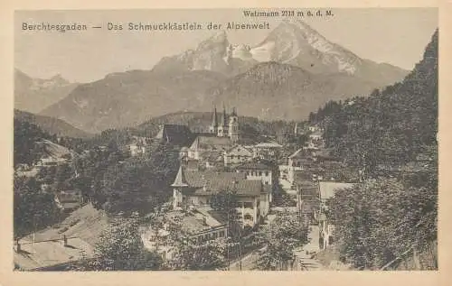 Postcard Germany Berchtesgaden aerial