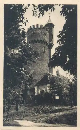 Postcard Austria castle tower Linz