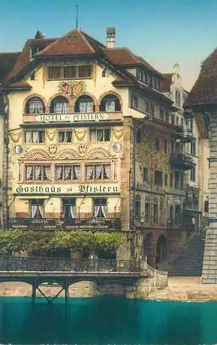 Postcard Switzerland > LU Luzern Hotel zu Pfistern