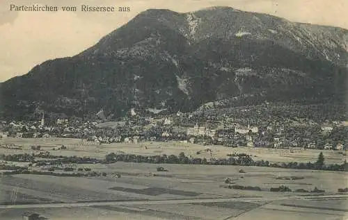 Postcard Germany Partenkirchen vom Rissersee