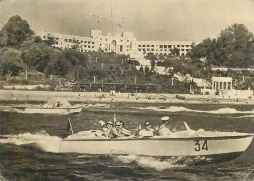 Russia Soci speed boat 1959