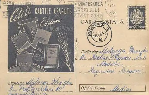 Romania cititi cartile aparute editura Agro Silvica 1961