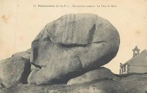 France cpa Postcard Ploumanac'h La Tete de Mort