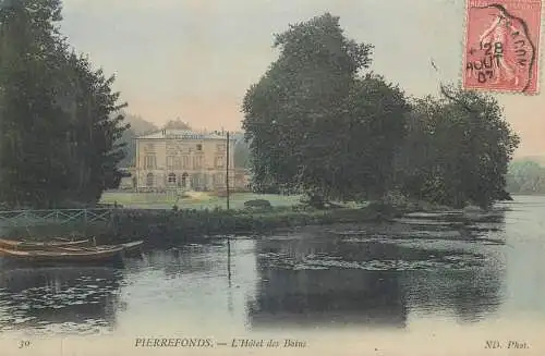 France cpa Postcard Pierrefonds Hotel des Bains