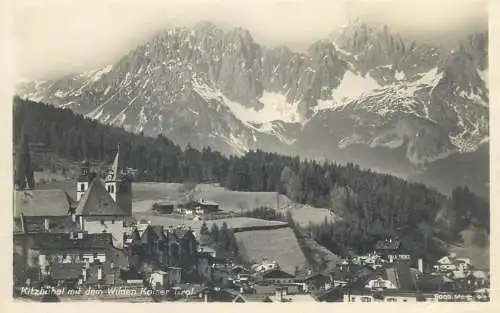 Postcard Austria Kitzbuhel mit dem Wilden Keiser Tirol panorama