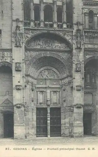 France CPA Postcard Gisors l'Eglise Portail principal