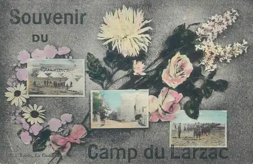 France CPA Postcard multi view souvenir du Camp du Larzac
