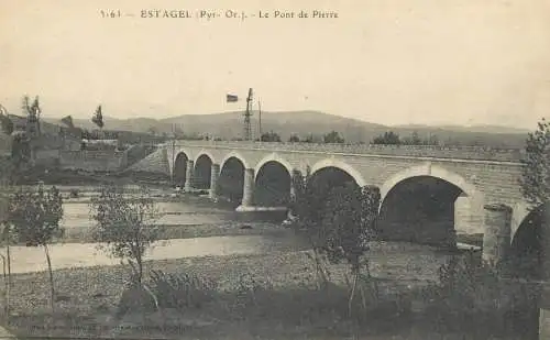 France CPA Postcard Estagel le Pont de Pierre