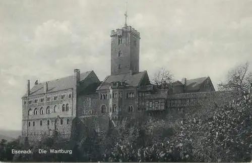 Postcard Eisenach Die Wartburg castle