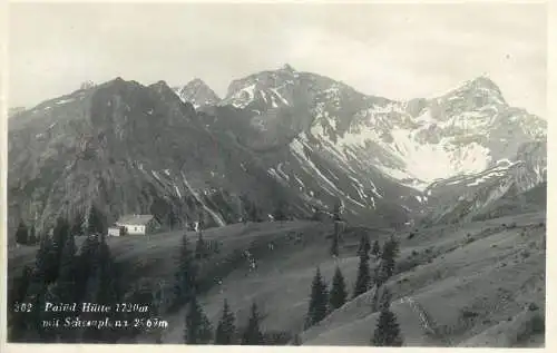 Postcard Austria Pallud Hutte 1953