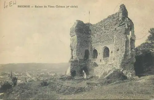 France CPA Postcard Brionne Ruines du vieux Chateau