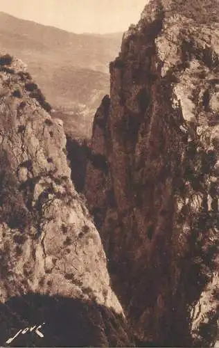 France CPA Postcard  Amelie-les-Bains Gorges du Mondony La grande faille