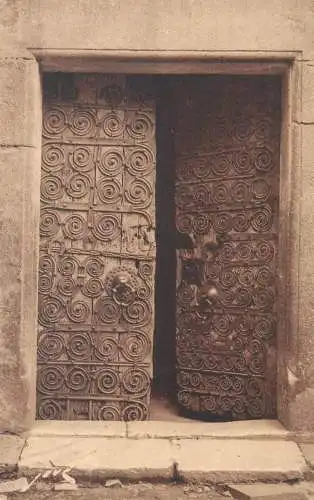 France CPA Postcard environs D'Amelie-les-Bains Palalda Porte de l'Eglise Ferrures