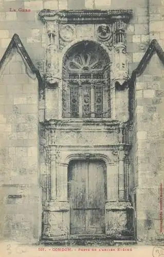 France CPA Postcard Condom Gers Porte de l'ancien Eveche