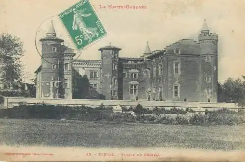 France CPA Postcard Pribac Facade du Chateau