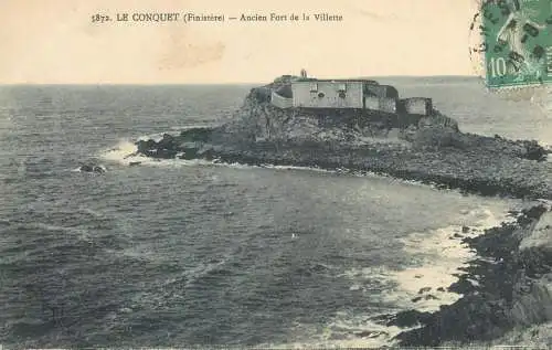 France CPA Postcard Le Conquet Finistere Ancien Fort de la Villette