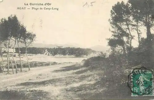 France CPA Postcard La Corniche d'Or Agay Plage de Camp Long