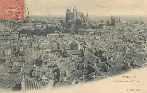 France CPA Postcard Narbonne panorama de la ville