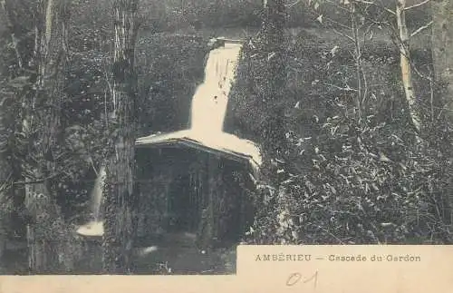 CPA Postcard France Amberieu Cascade du Gardon