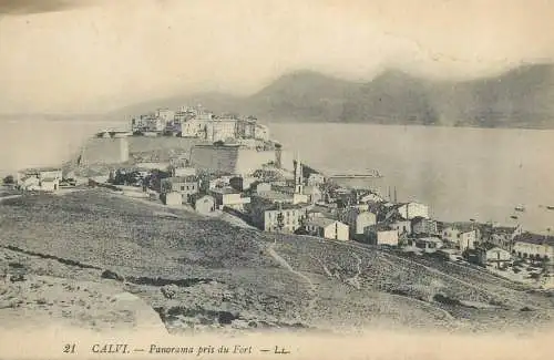 CPA Postcard France Calvi panorama pris du fort