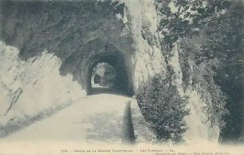 CPA Postcard France Route de la Grande Chartreuse les tunnels