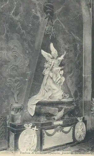 CPA Postcard France Nancy l'Eglise Notre Dame de Bon Secours tombeau de Catherine Opalinska femme de Stanislas
