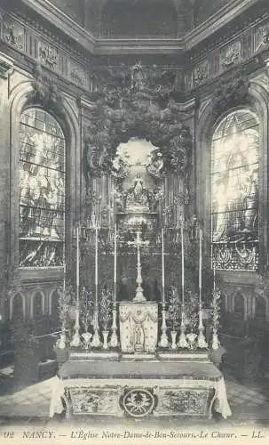 CPA Postcard France Nancy l'Eglise Notre Dame de Bon Secours interieur