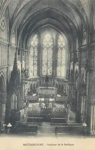 CPA Postcard France Mattaincourt interieur de la basilique